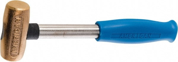 American Hammer AM1CUCG Non-Marring Hammer, 1 lb, 1-1/8" Face Dia, Copper Head