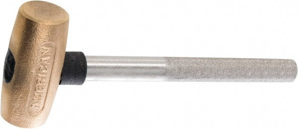 American Hammer AM2BZPG Non-Marring Hammer, 2 lb, 1-1/2" Face Dia, Bronze Head