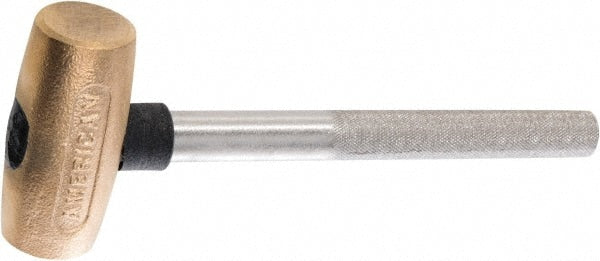 American Hammer AM15BZPG Non-Marring Hammer, 1-1/4" Face Dia, Bronze Head
