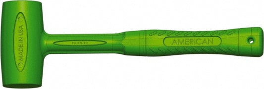 American Hammer AM3FMEDB Dead Blow Hammer, 3 lb Head, 1-3/4 & 2" Face Dia, Polyurethane Head