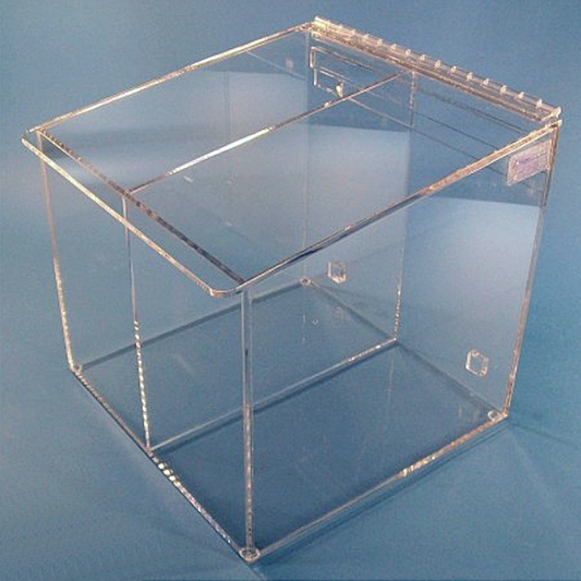 SOS Cleanroom 12"W x 12"H x 11.5"D - Cleanroom 2-Compartment Dispenser (Sloping Lid)
