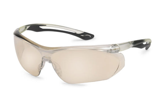 Gateway Safety 37BK0M Parallax Safety Glasses - Wraparound Protective Eyewear with Temple Technology®, ANSI Z87.1+