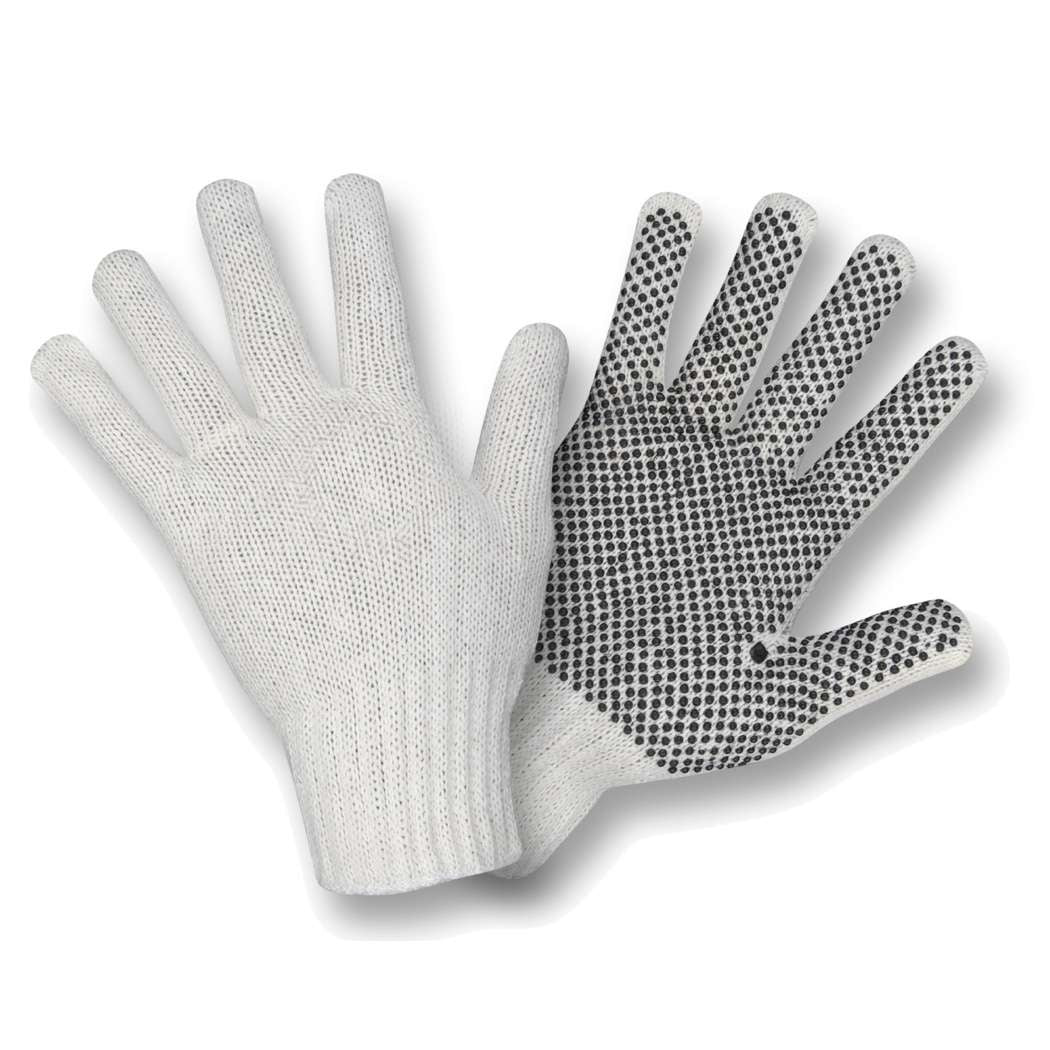 Cordova Safety 3801L Machine Knit, PVC Dots, Economy Weight