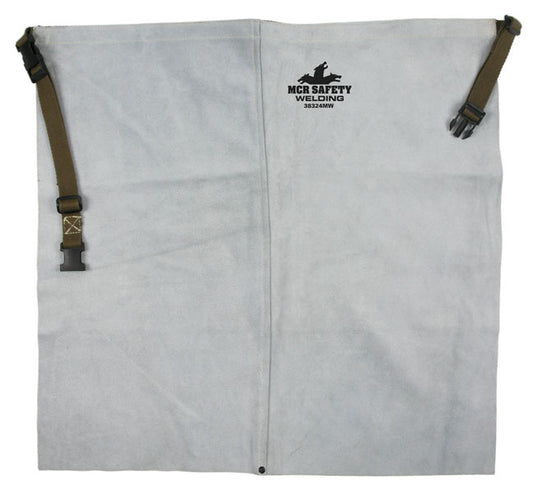 MCR Safety 38324MW MCR Safety Welding Leather Waist Apron Measures 24 Inches x 24 Inches Double Lock Stitched (1 EA)