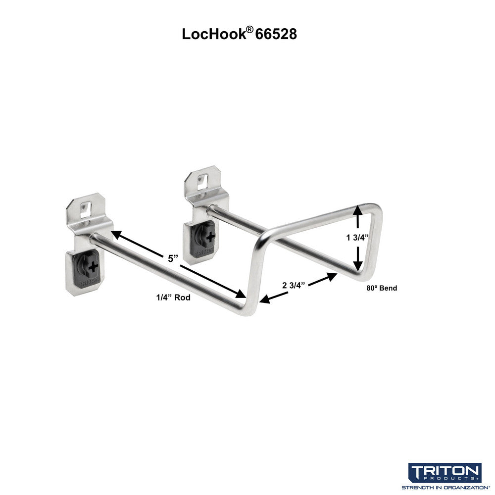Triton Products 66528 5" 80 Degree SS LH Double Closed Loop 2 PK