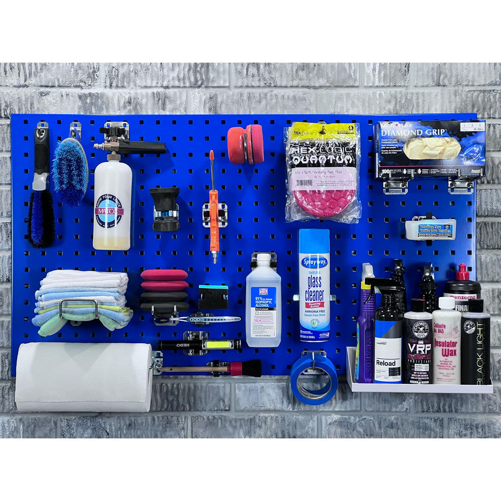 Triton Products LB2-BKit (2) 24" x 42-1/2" x 9/16" Blue LocBoards/63 Hooks