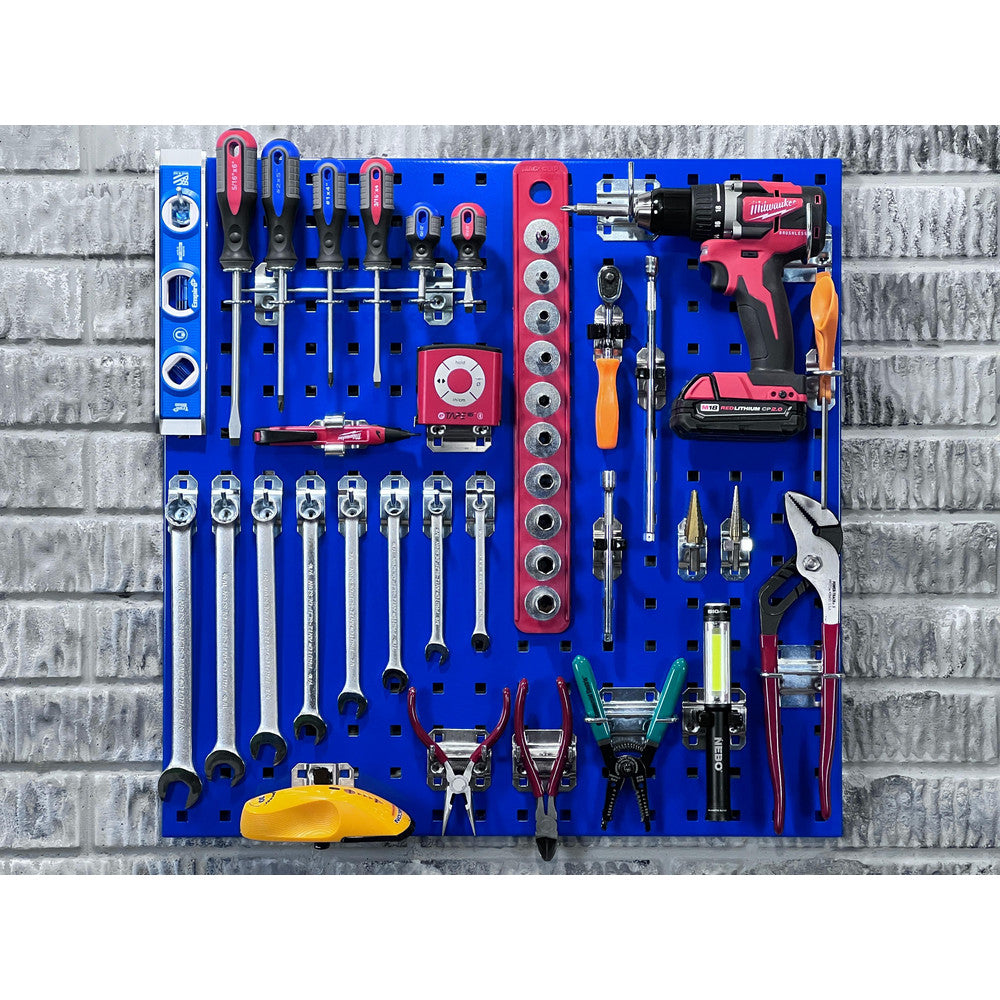 Triton Products LB1-BKit (2) 24" x 24" x 9/16" Blue LocBoards/46 Hooks