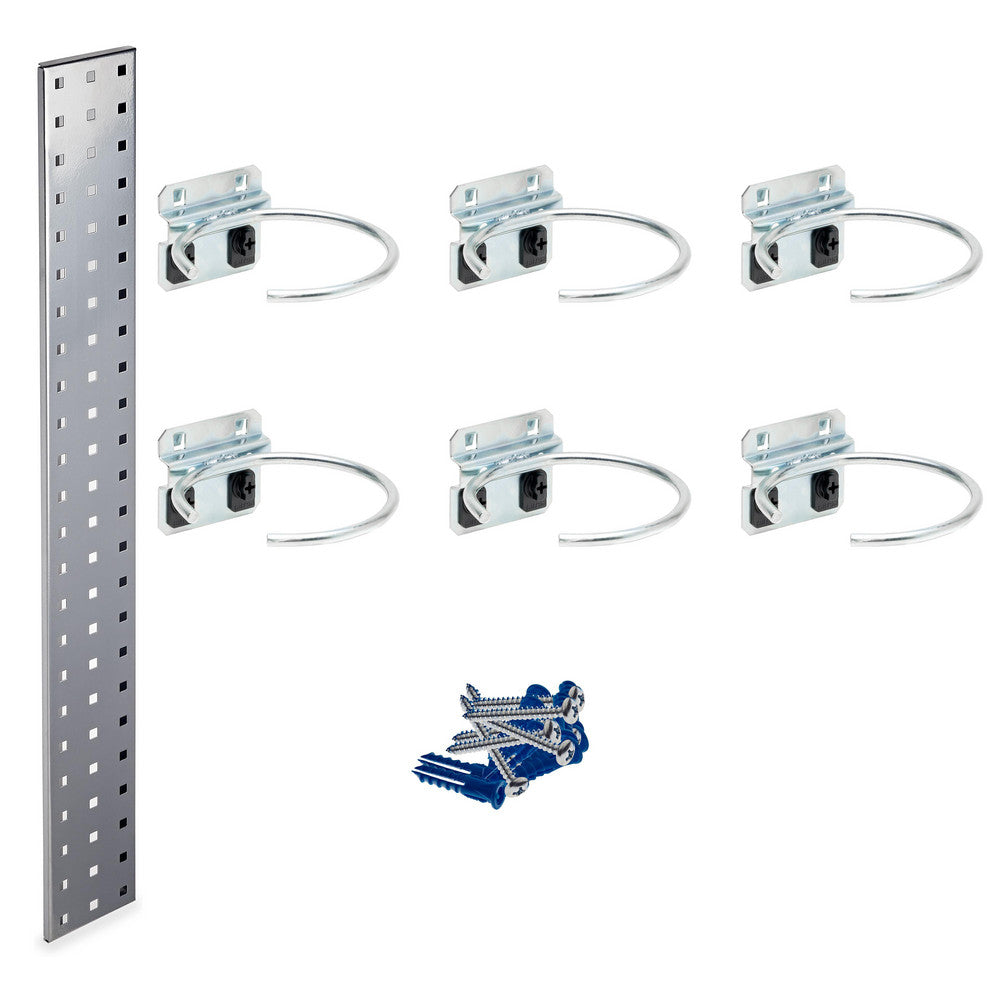 Triton Products LBS36P-SLV Silver Pneumatic Tool Hldr Pegboard Kit