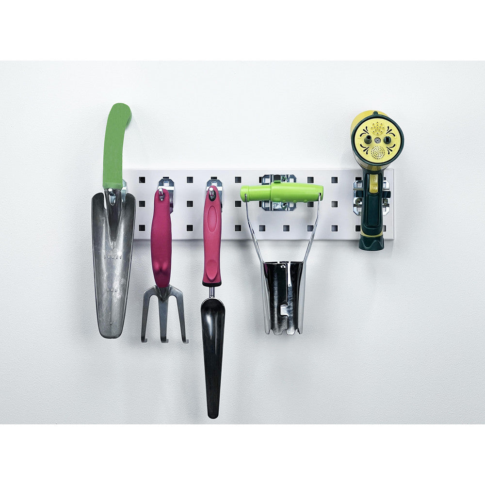 Triton Products LBS18T-WHT 18" x 4.5" White Tool Pegboard Strip Kit