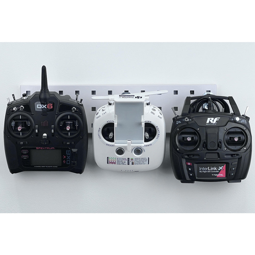 Triton Products LBS18K-WHT White Key Holder Pegboard Strip Kit