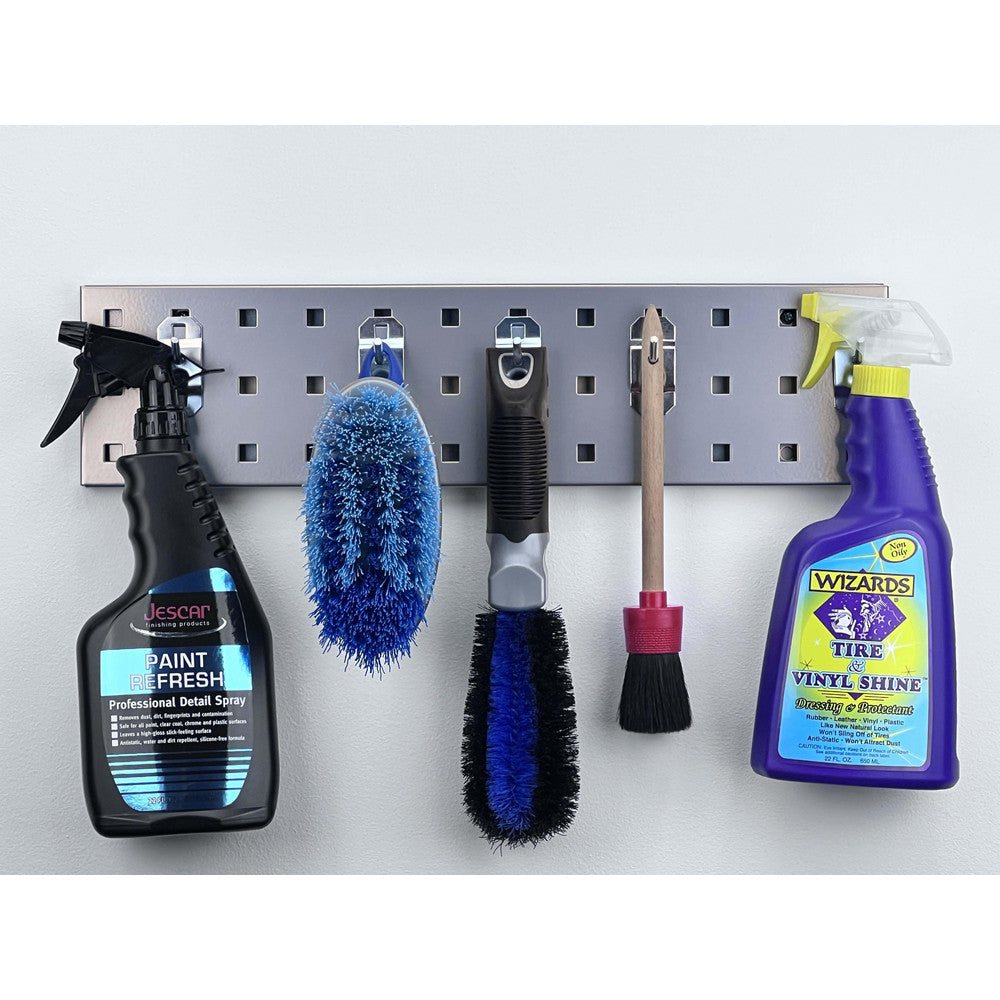 Triton Products LBS18K-SLV Silver Key Holder Pegboard Strip Kit