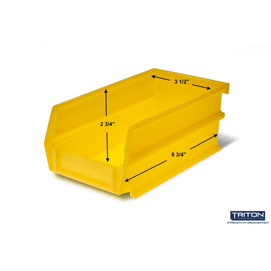 Triton Products BK-220 7-3/8" L x 4-1/8" W x 3" H Yel BinKit 24CT