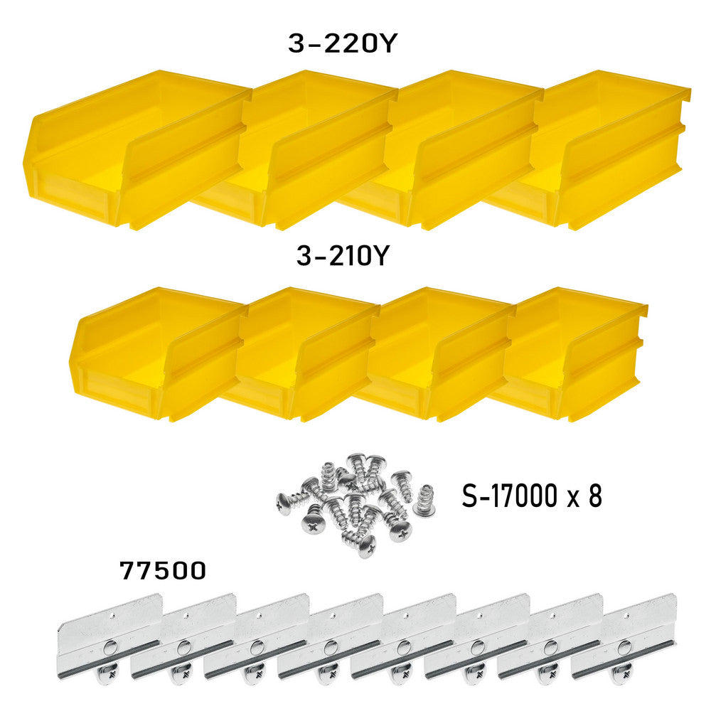 Triton Products 028-Y Small/Medium Yellow BinKits 8 CT