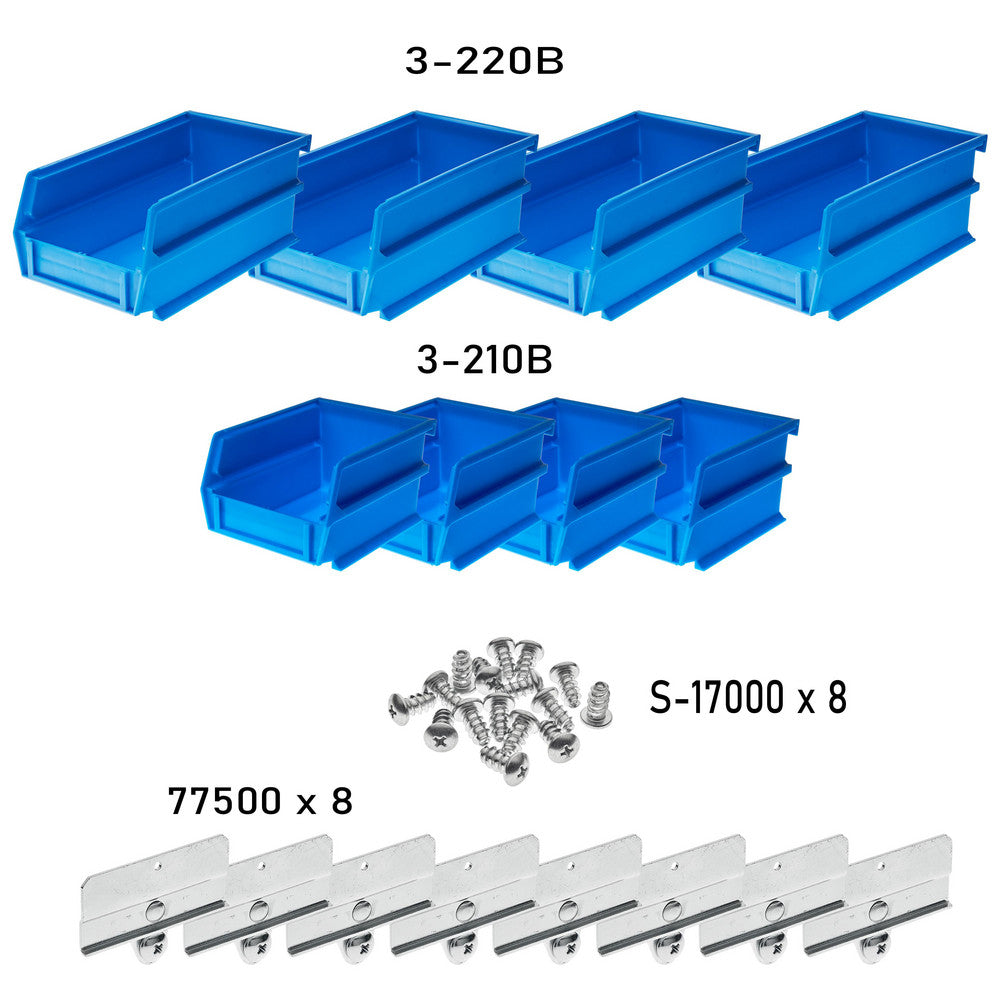 Triton Products 028-B Small/Medium Blue BinKits 8 CT
