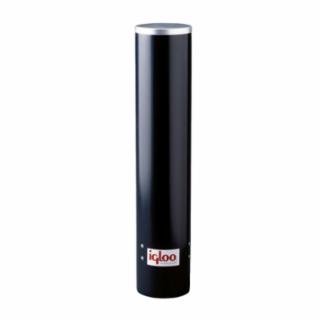 IGLOO 9534 7 Oz. Black Plastic Cupdispenser Holds 6 & 8