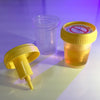 Globe Scientific 3852 Urine Collection Cup with Integrated Transfer Device 2oz (60mL) STERILE Individually Wrapped