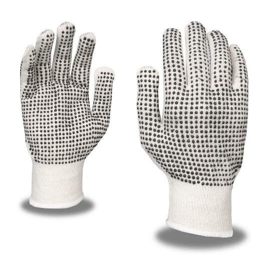 Cordova Safety 3853L Machine Knit, Double-Sided, PVC Dots, Light Weight