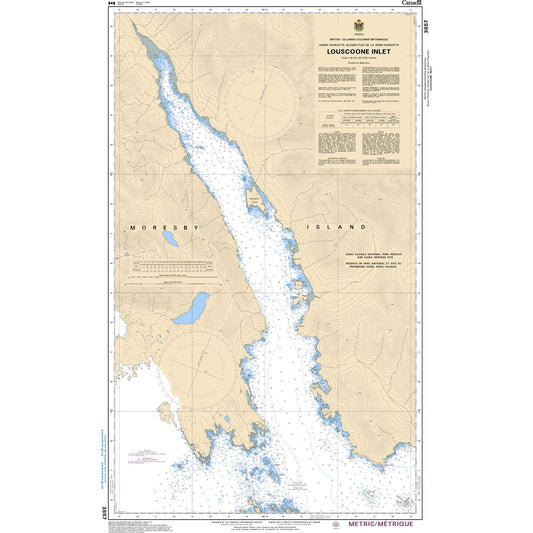 Paradise Clay CAN3857 CHS Chart Louscoone Inlet
