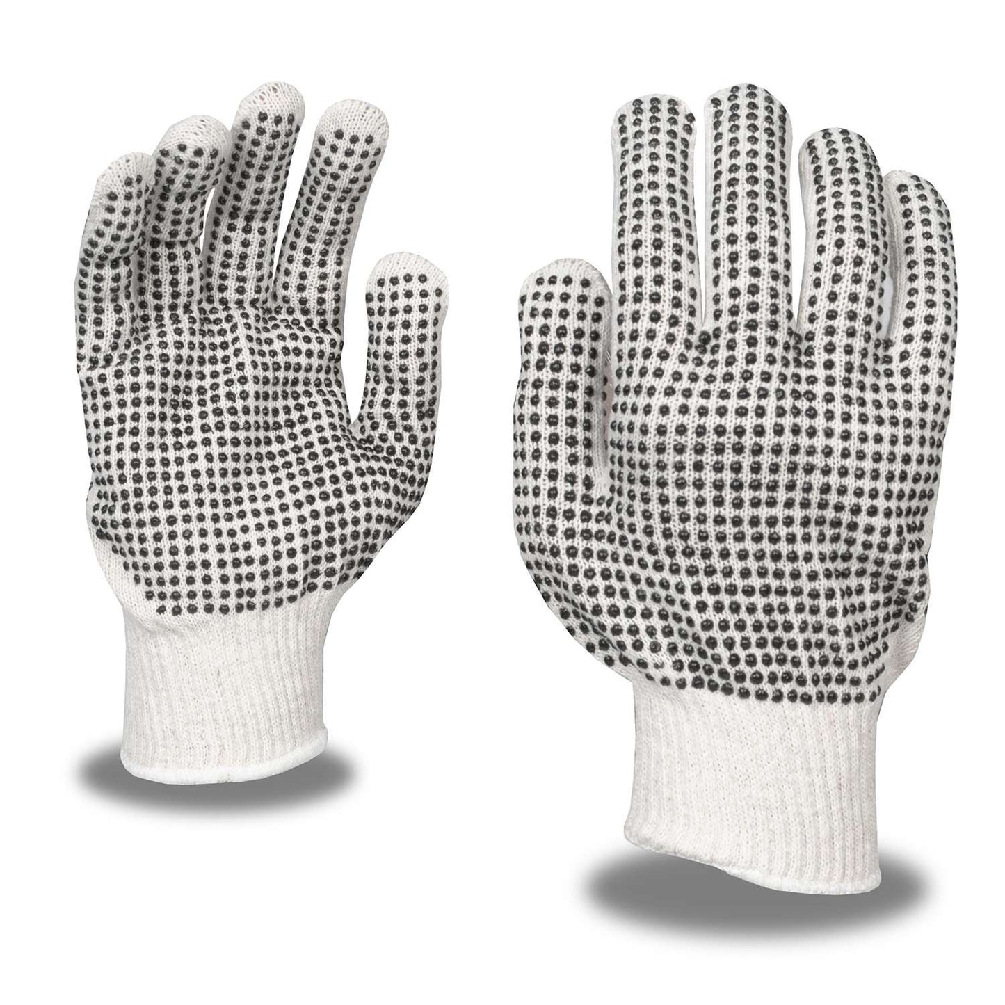 Cordova Safety 3858L Machine Knit, Double-Sided, PVC Dots, Standard Weight
