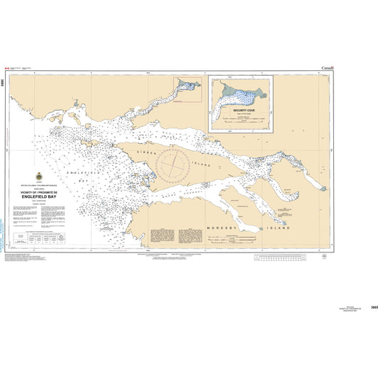 Paradise Clay CAN3865 CHS Chart Englefield Bay and Vicinity