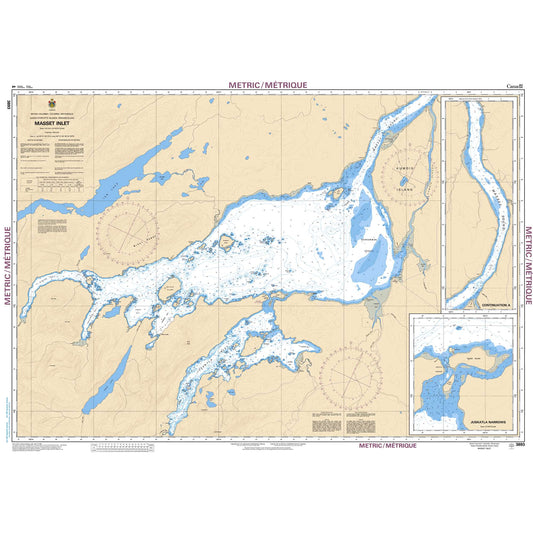 Paradise Clay CAN3893 CHS Chart Masset Inlet