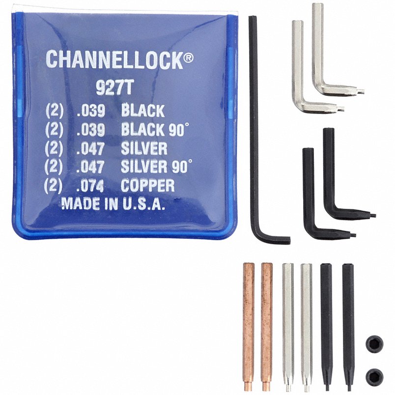 CHANNELLOCK® 927T Univeral Replacement Tips(Kit Of 5 Diff Tips)