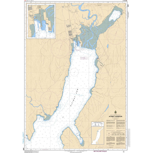 Paradise Clay CAN3908 CHS Chart Kitimat Harbour