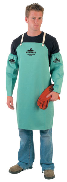 MCR Safety 39136 MCR Safety Welding Gear Green Cotton Welding Apron 9 Ounce Green Finish Cotton 24 Inch x 36 Inch Length (1 EA)