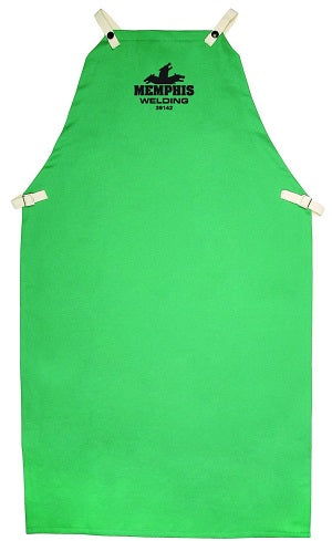 MCR Safety 39142 MCR Safety Welding Gear Green Cotton Welding Apron 9 Ounce Green Finish Cotton 24 Inch Width x 42 Inch Length Limited flammability treated cotton perfect for welding applications (1 EA)