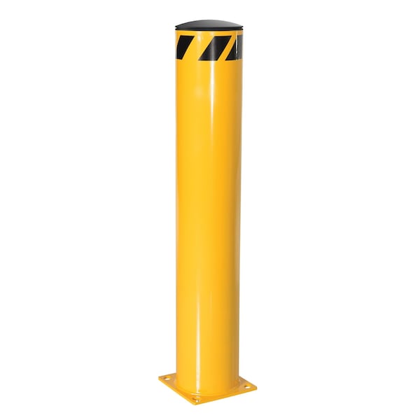 Vestil BOL-48-8.5 Steel Pipe Safety Bollard - Yellow
