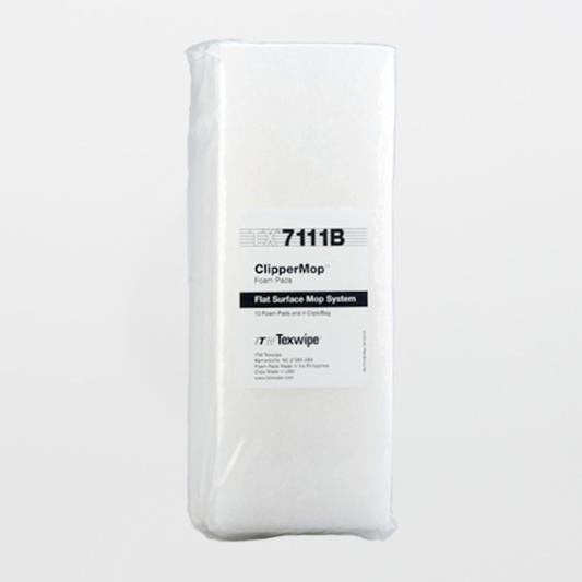 SOS Cleanroom Texwipe TX7111B ClipperMop 11" x 4" Cleanroom Replacement Foam Pads (Refills) (Case Qty.) - Case