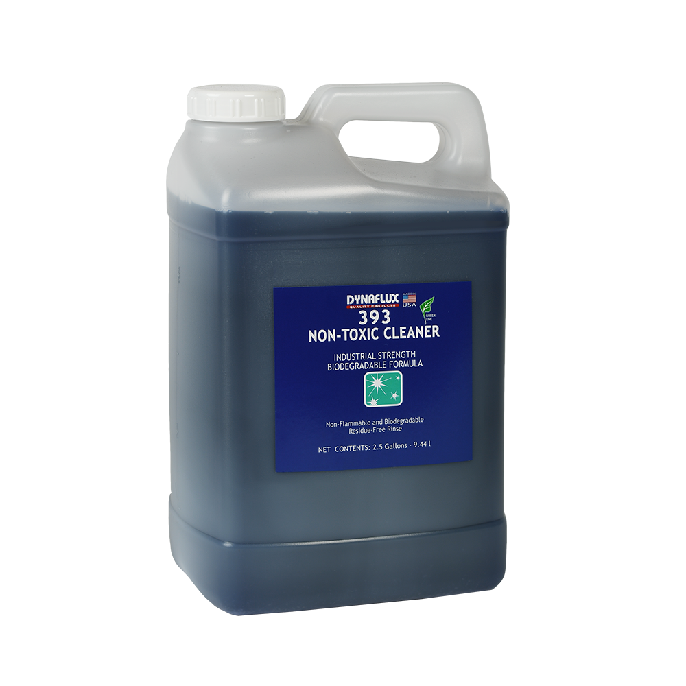 Dynaflux 393-5 393 – Concentrated Non-toxic Industrial Cleaner, (Case of 2 - 2 1/2 Gallons)