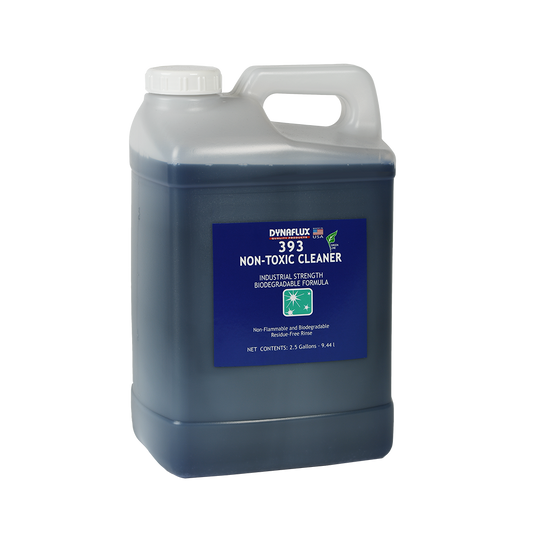 Dynaflux 393-5 393 – Concentrated Non-toxic Industrial Cleaner, (Case of 2 - 2 1/2 Gallons)