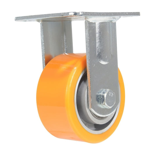 Vestil CST-VE-4X2PUA-R Polyurethane Rigid Caster 4 In. Diameter x 2 In. Width 660 Lb. Capacity Orange/Gray