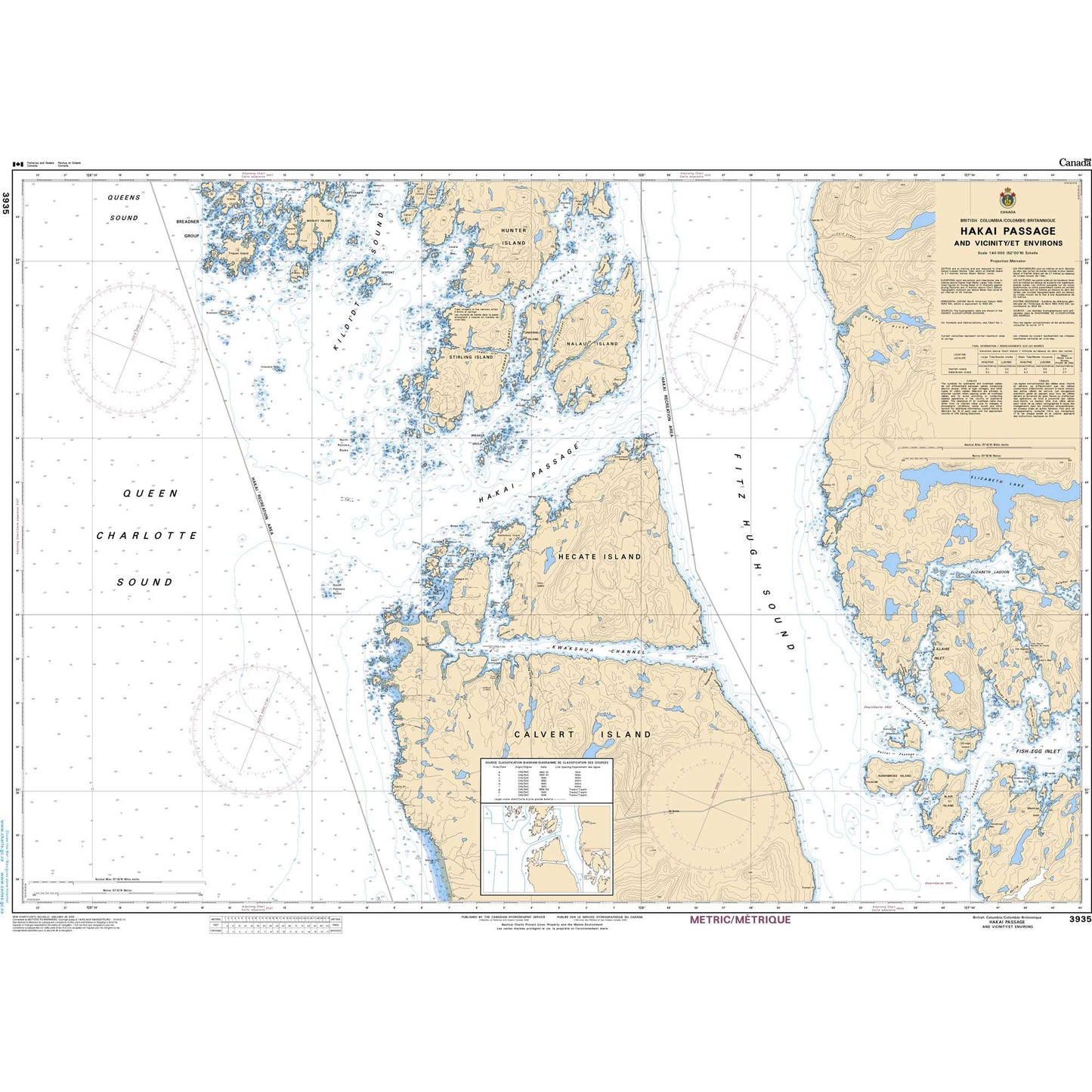 Paradise Clay CAN3935 CHS Hakai Passage and Vicinity/et Environs