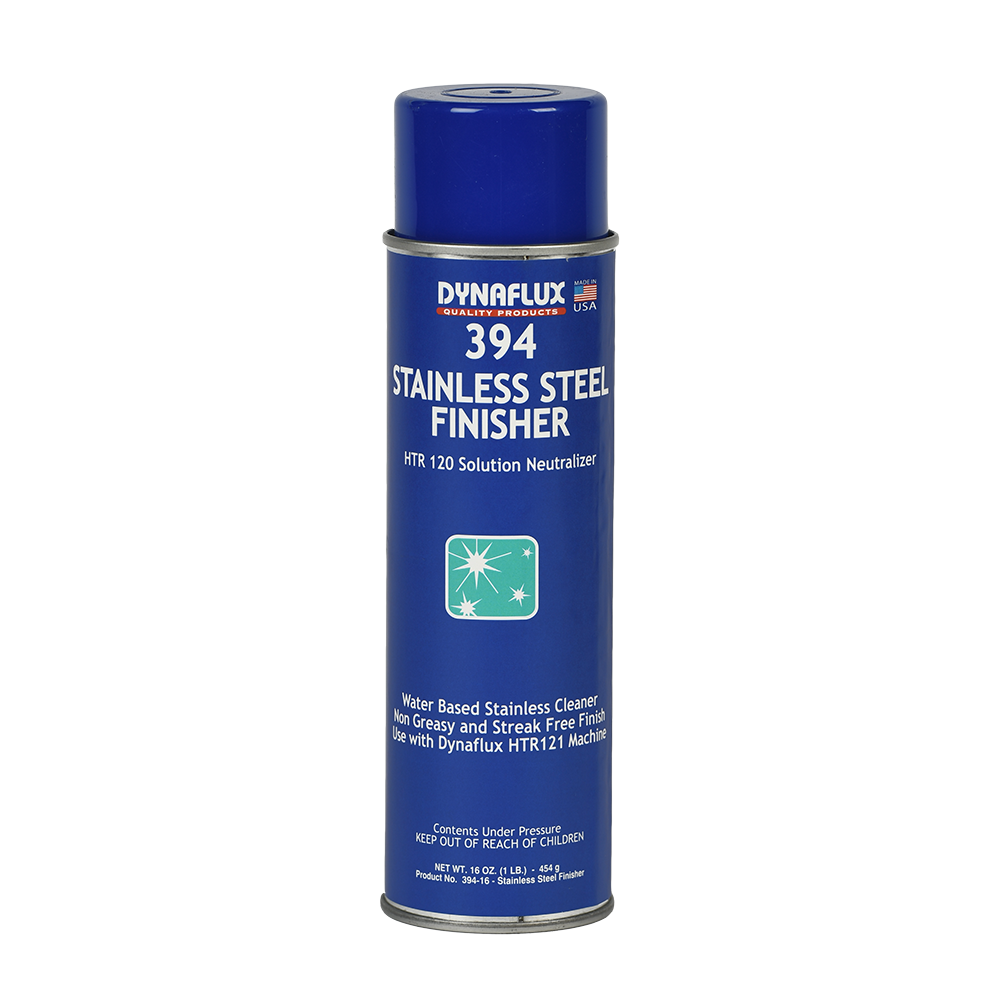 Dynaflux 394-20 394 – Stainless Steel Cleaner (16 oz Aerosol - Case of 12 Cans)