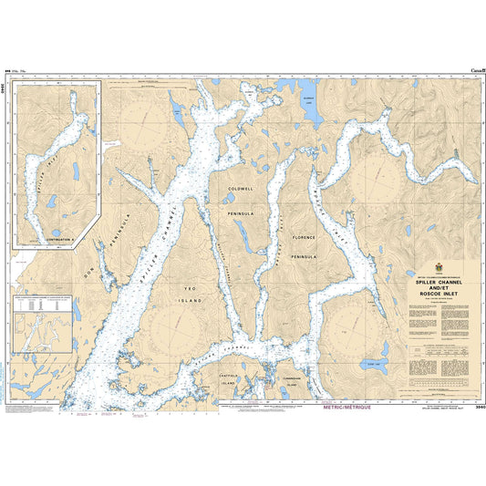Paradise Clay CAN3940 CHS Chart Spiller Channel and/et Roscoe Inlet