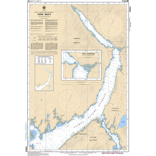 Paradise Clay CAN3964 CHS Chart Tuck Inlet