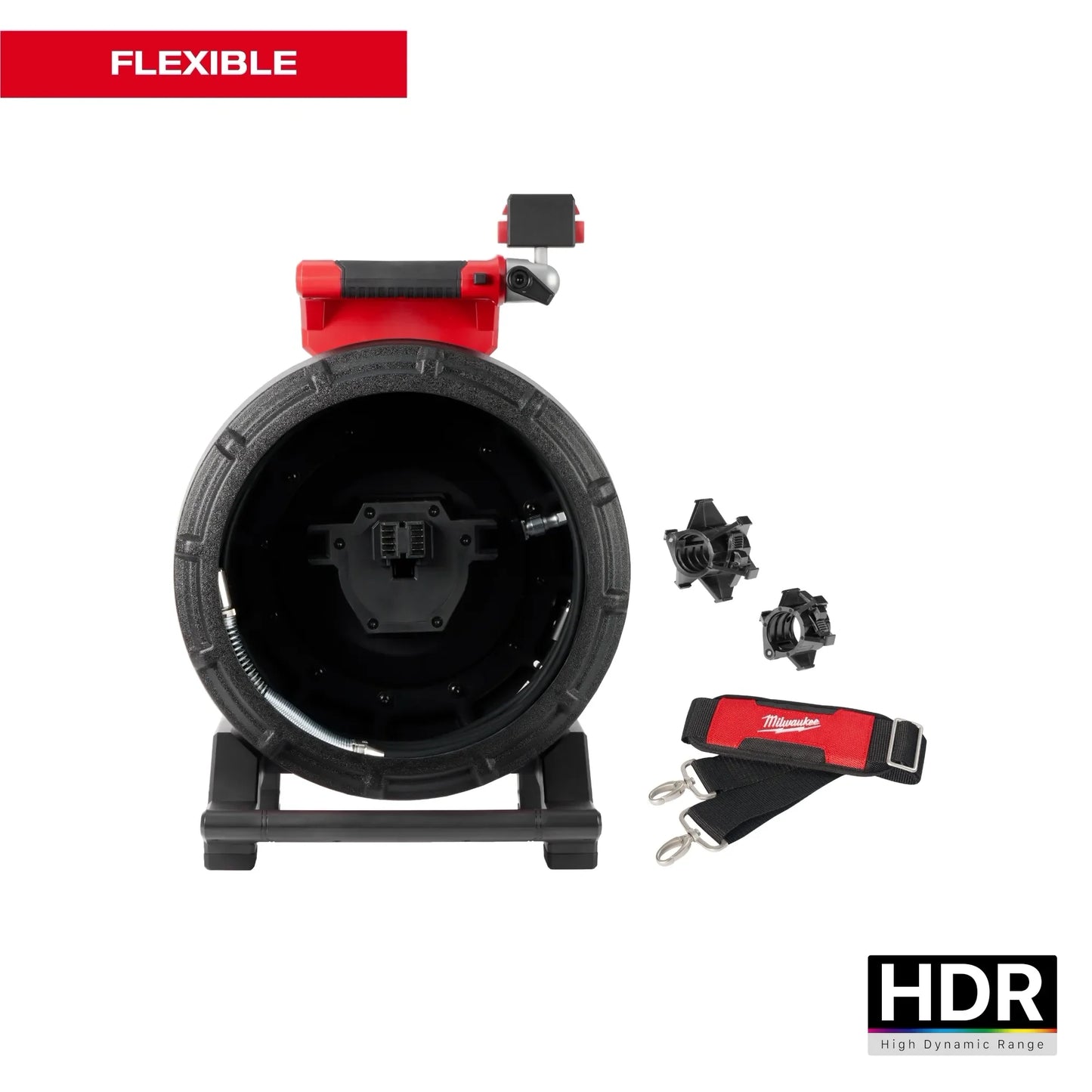 Milwaukee Tool 3972-20 100' Flexible Modular Pipeline Inspection Reel, 1 EA