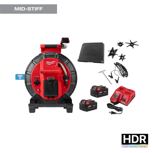 Milwaukee Tool 3973-22 M18 120' Mid-Stiff Modular Pipeline Inspection System, 1 EA