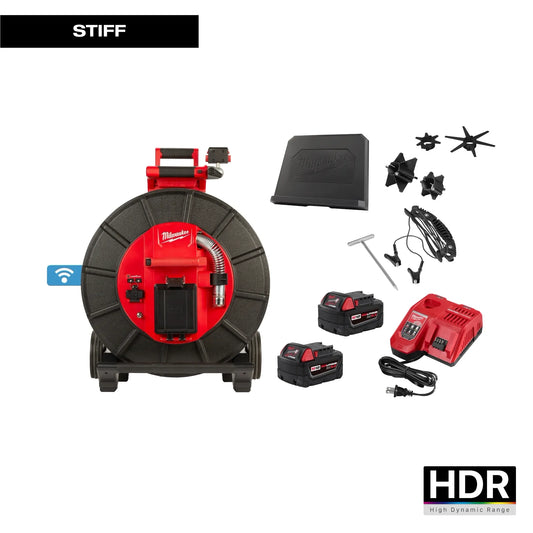 Milwaukee Tool 3974-22 M18 200' Stiff Modular Pipeline Inspection System, 1 EA