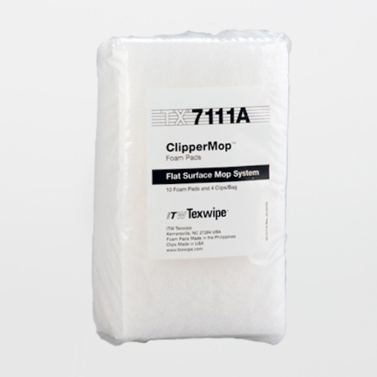 SOS Cleanroom Texwipe TX7111A ClipperMop 7" x 4" Cleanroom Replacement Foam Pads (Refills) (Case Qty.) - Case