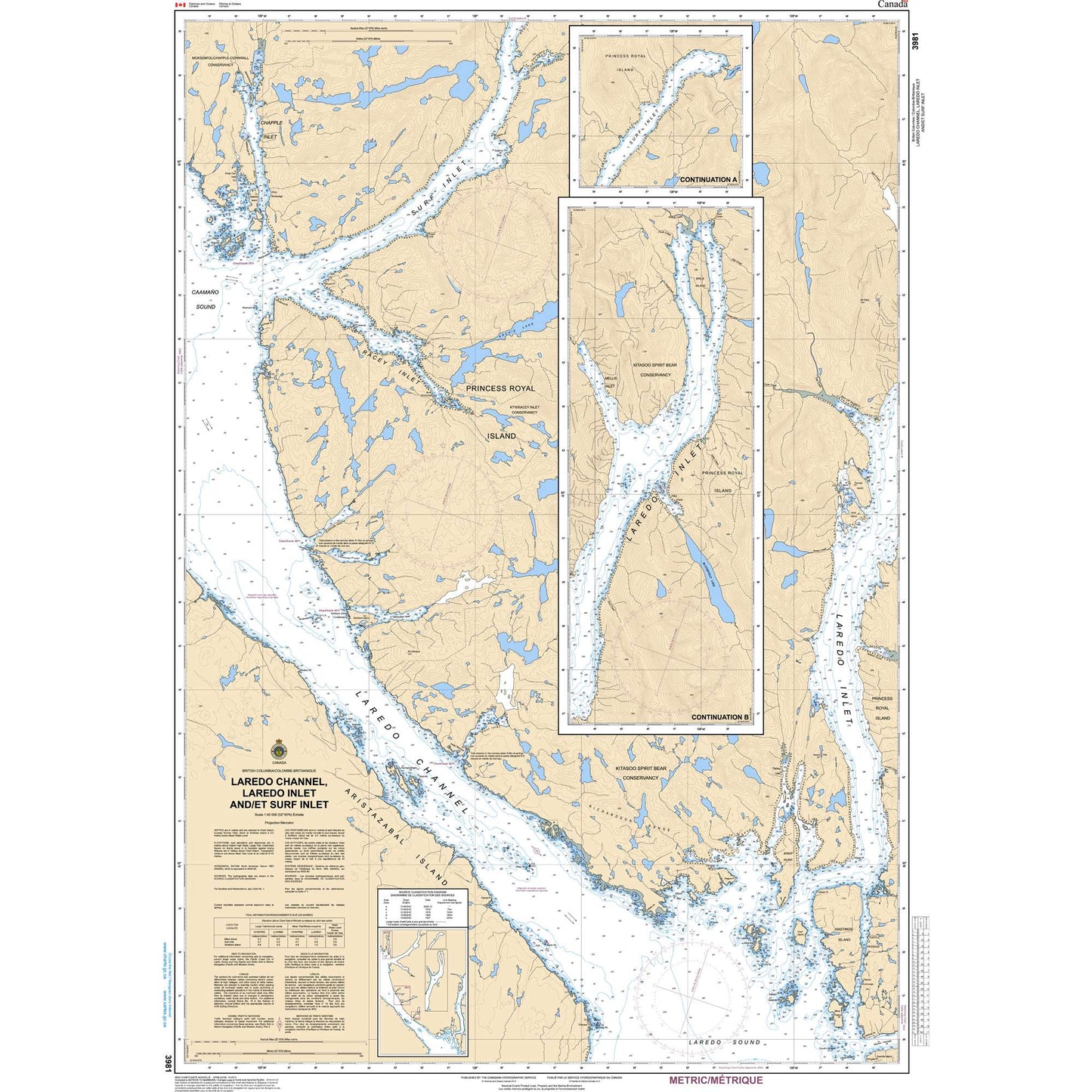 Paradise Clay CAN3981 CHS Chart Laredo Channel and/et Laredo Inlet