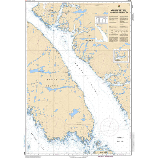 Paradise Clay CAN3984 CHS Chart Principe Channel Southern Portion/Partie Sud