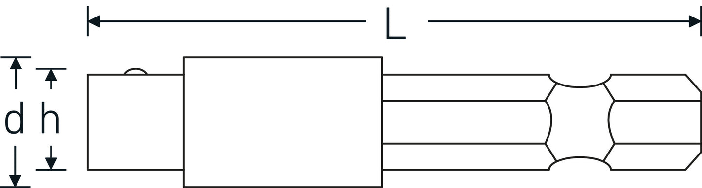 Stahlwille 31180000 3118 BIT-VERBINDUNGSTEIL, MASCHINENBETAETIGT Machine-Operated Bit Connecting Part