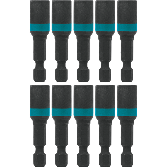 Makita A-97106 ImpactX, 1/4³ x 1‘3/4³ Magnetic Nut Driver, 10/pk, Bulk