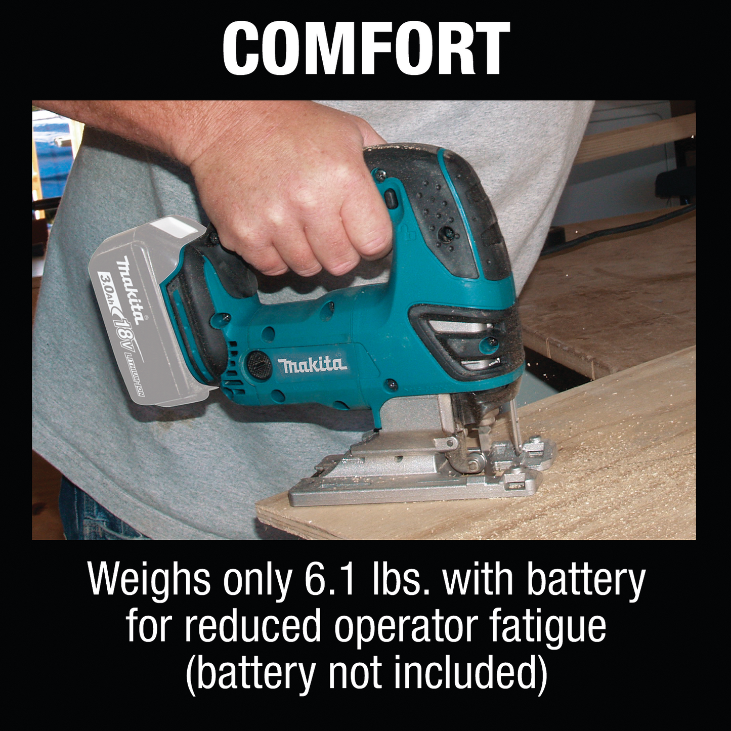 Makita XVJ03Z 18V LXT® Lithium‘Ion Cordless Jig Saw, Tool Only