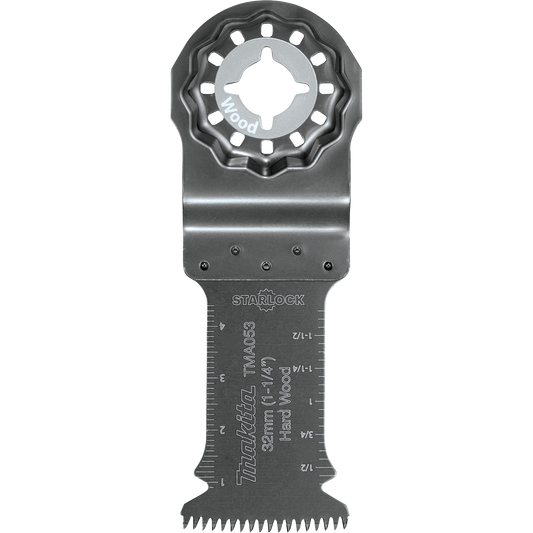 Makita B-67072 Starlock® Oscillating Multi‘Tool 1‘1/4" Bi‘Metal Curved Plunge Cut Blade with Japanese Tooth Design