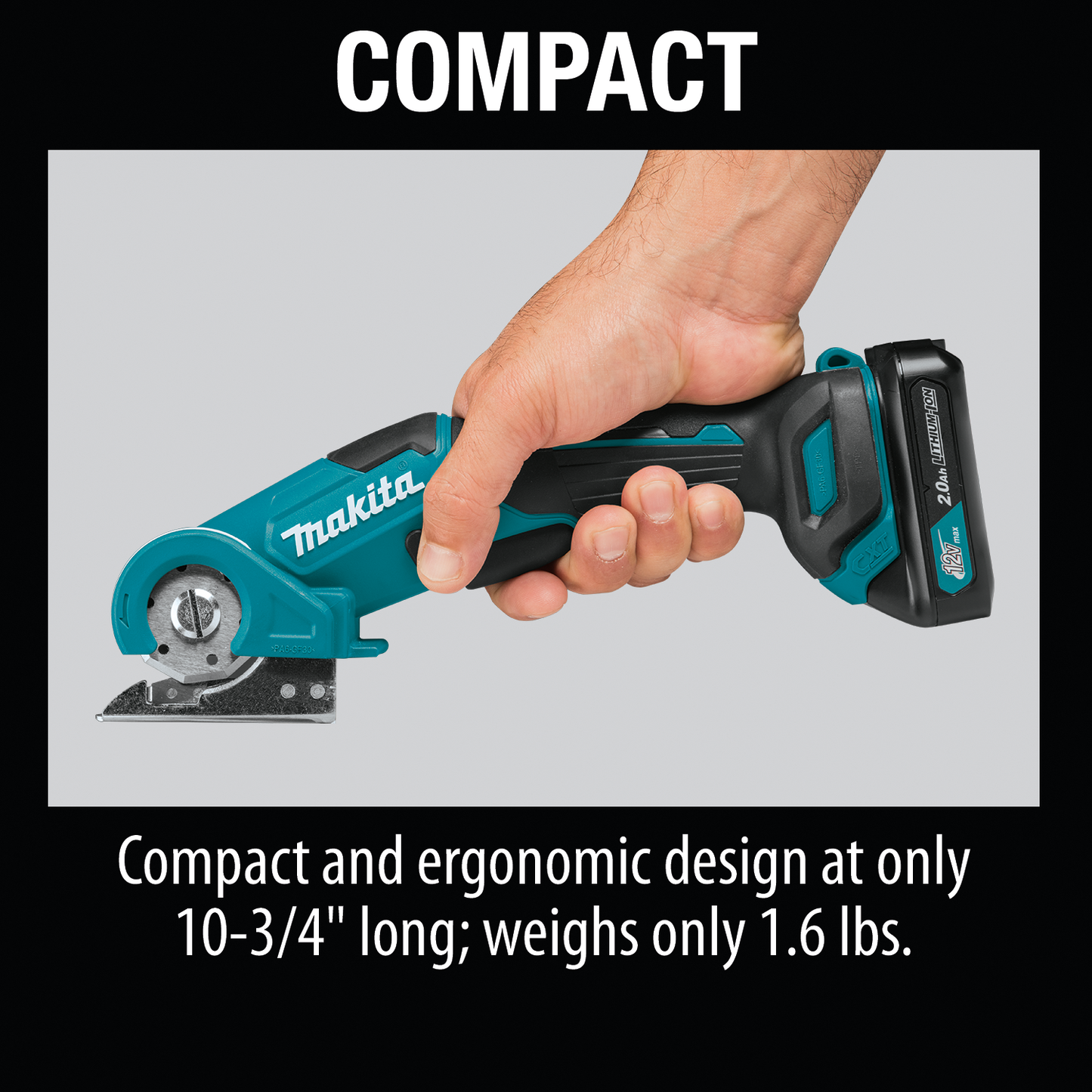 Makita PC01R3 12V max CXT® Lithium‘Ion Cordless Multi‘Cutter Kit (2.0Ah)