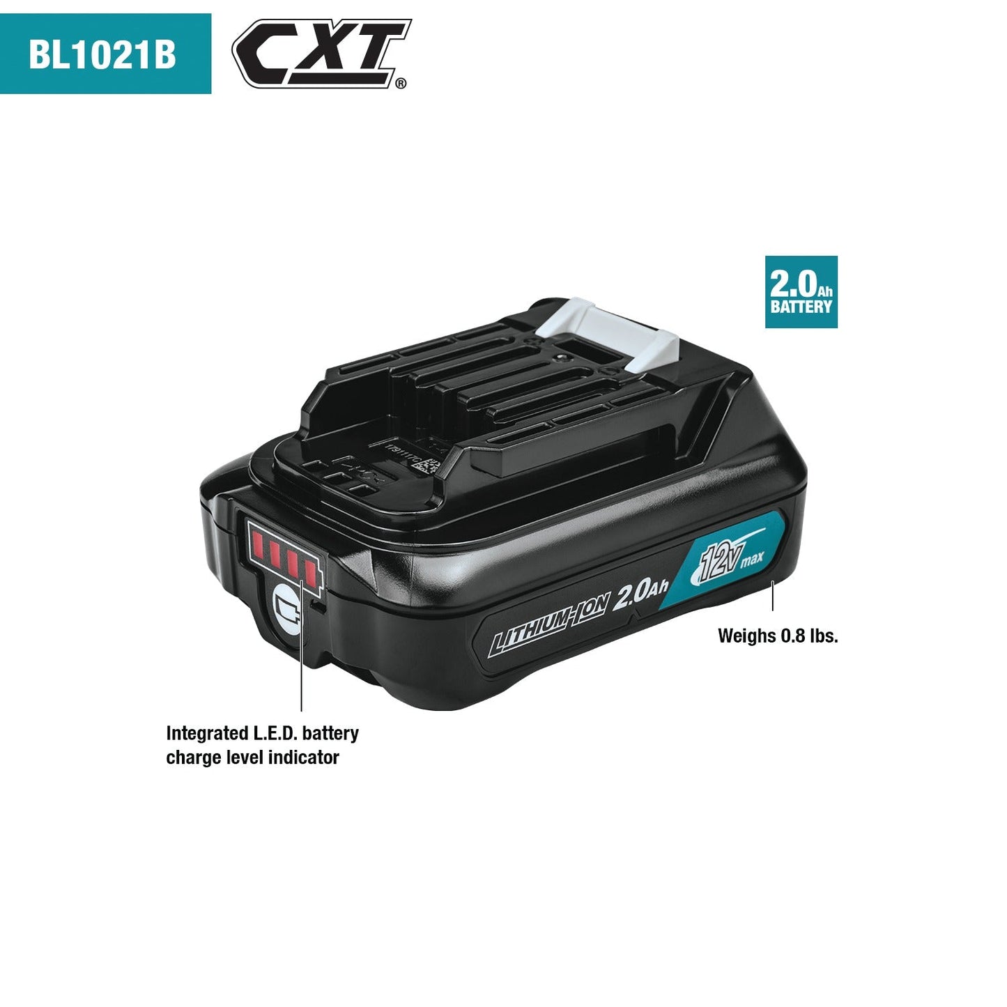 Makita BL1021B 12V max CXT® Lithium‘Ion 2.0Ah Battery